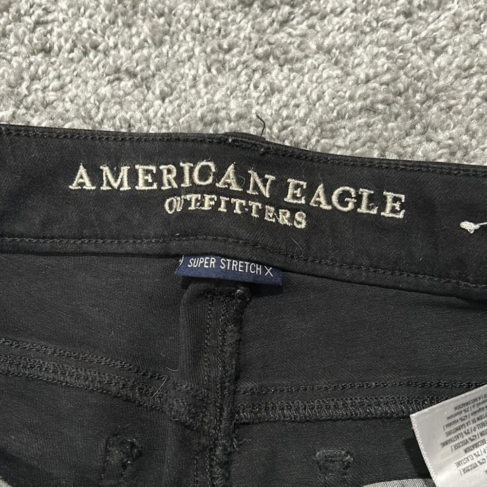 AEO super stretch x black distressed leggings | 2 - Picture 5 of 8